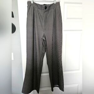 Pinstripe Trousers - Grey